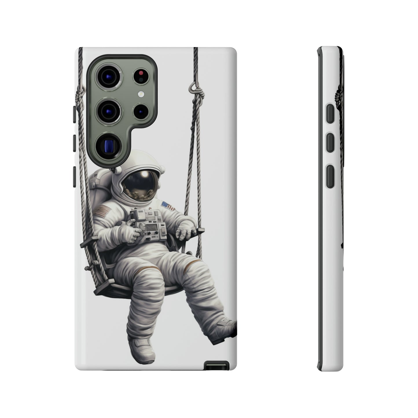 Astronaut on a Swing Phone Case