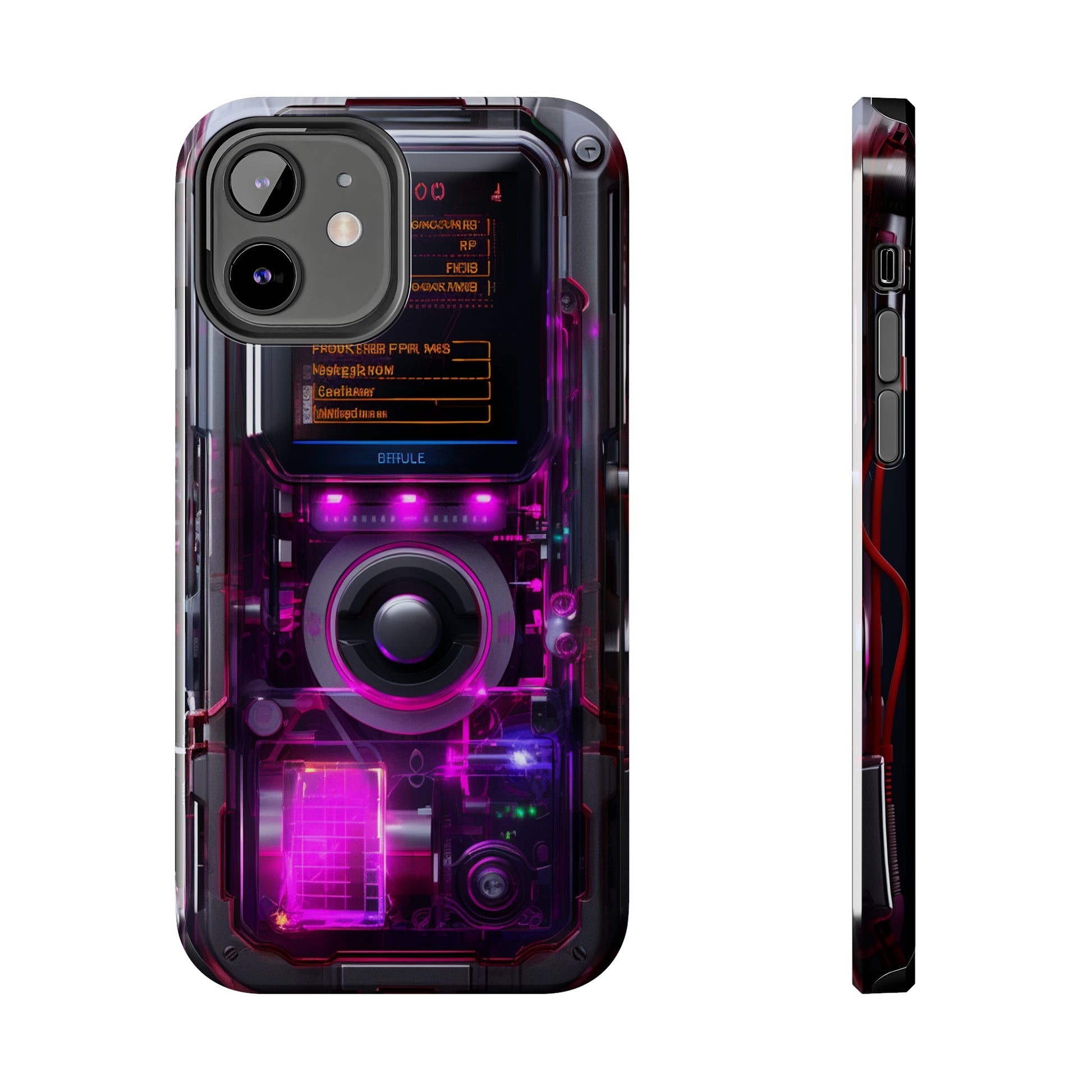 Neon nexus iPhone case synthwave