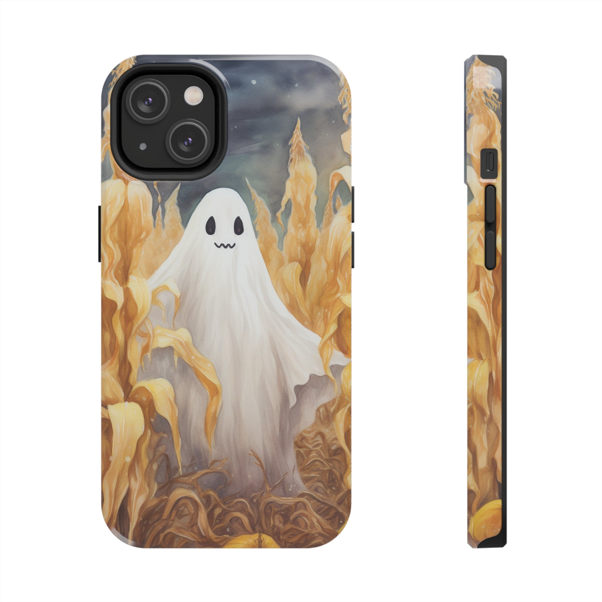 Autumn Vibes and Ghostly Elements iPhone Case