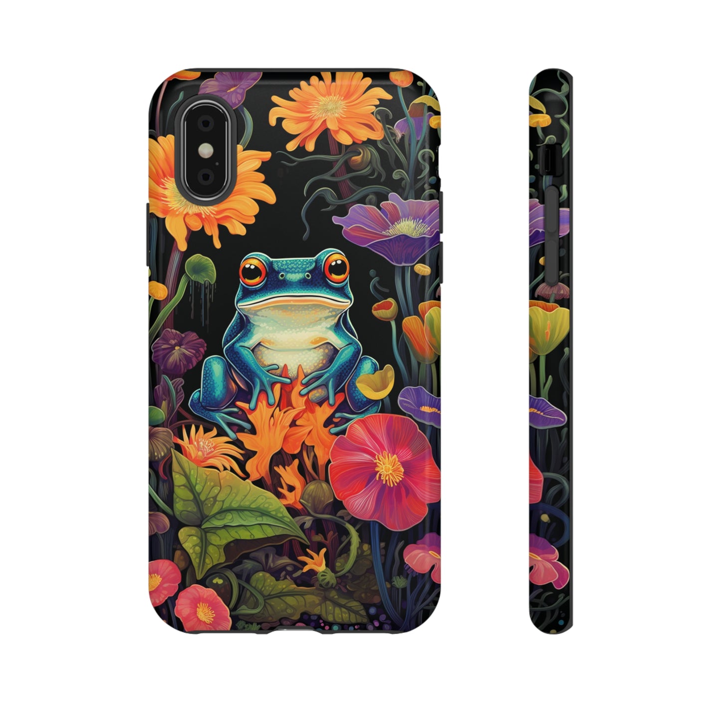 Floral Frogs Elegance Phone Case for Google Pixel, iPhone & Samsung Galaxy