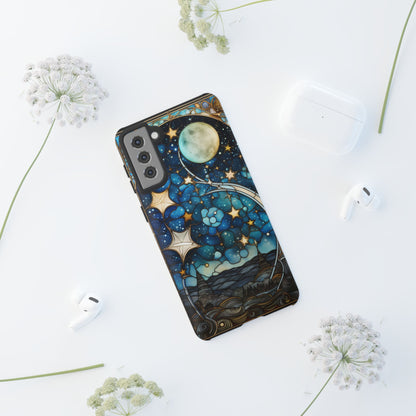 Boho Starry Night Stained Glass Artistry Phone Cover