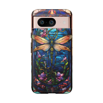 Decorative stained glass dragonfly cover for iPhone 12