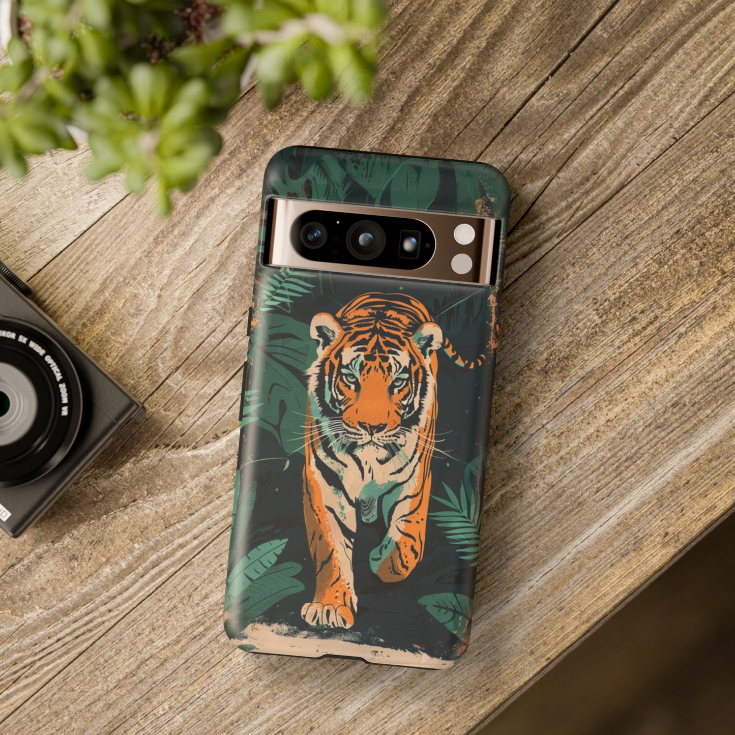 Retro Jungle Tiger Phone Case