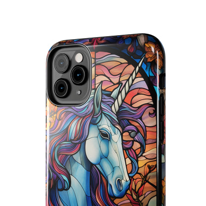 Unicorn Stained Glass iPhone Case | Mythical Beauty and Device Protection