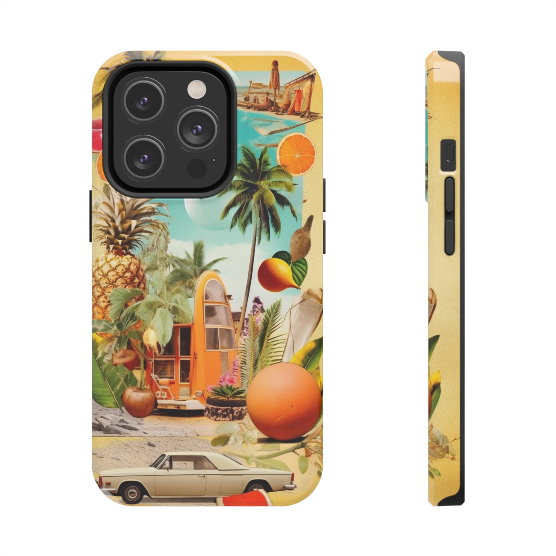 Energetic iPhone Protective Case with Vibrant Vibes