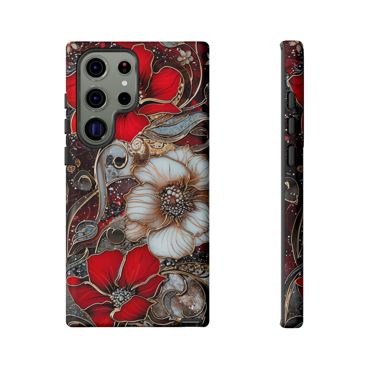 Stained Glass Floral Paisley Explosion Phone Case