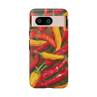 Yellow and Red Chili Peppers Phone Case