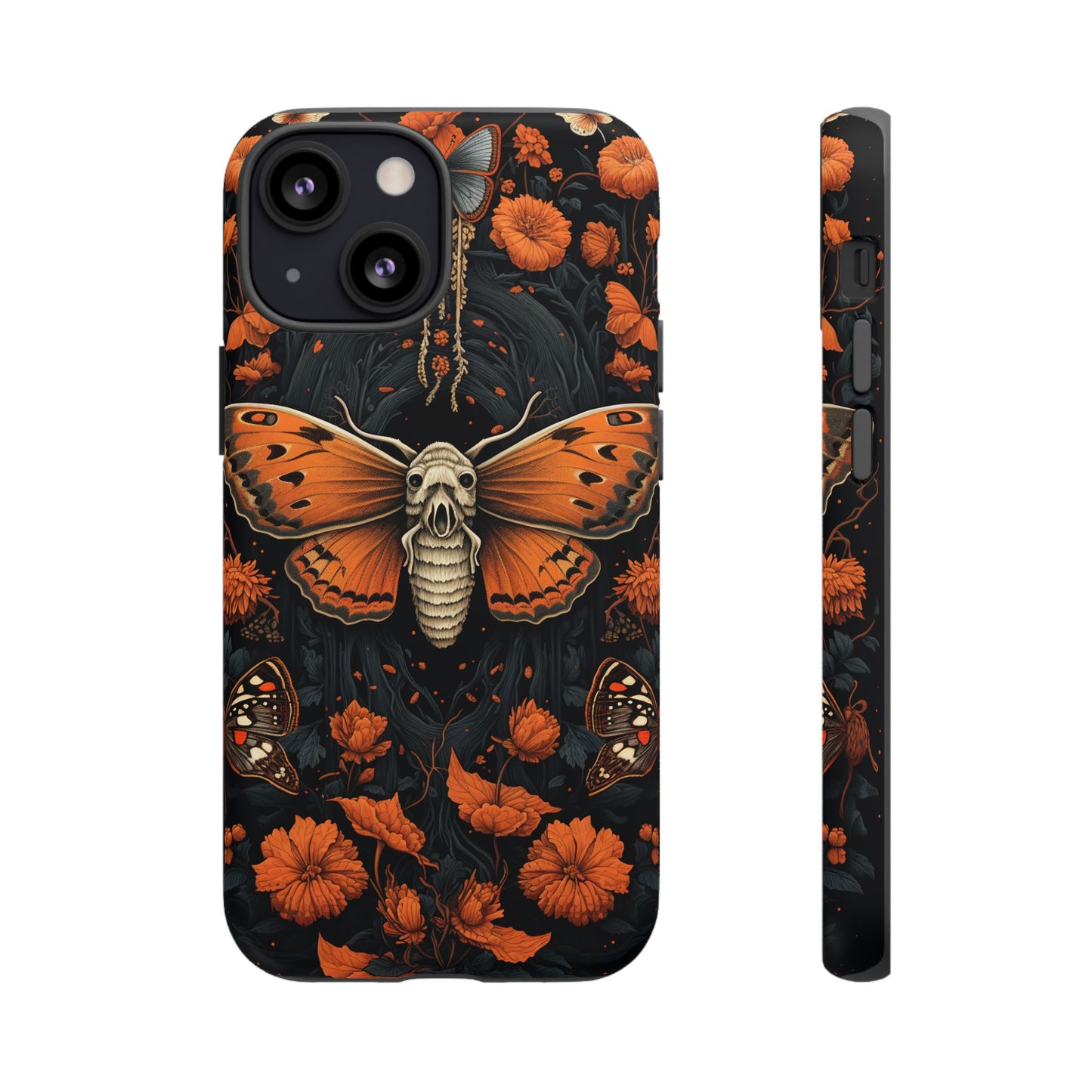 Eerie Elegance Halloween Goth Moth Phone Cover