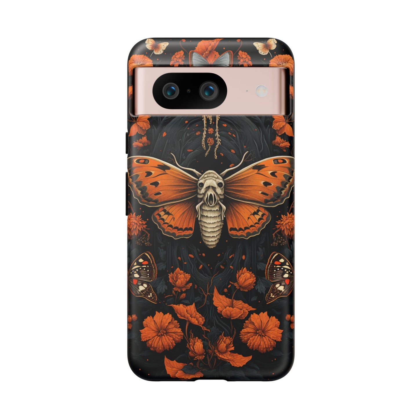 Eerie Elegance Halloween Goth Moth Phone Cover