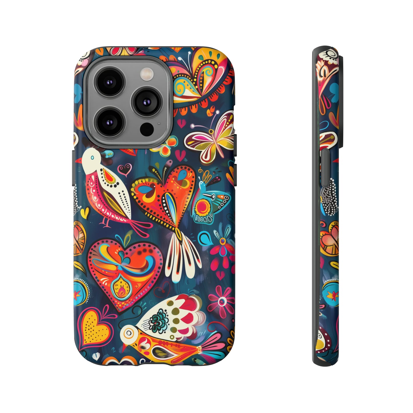 Bright Colorful Mexican Style Mural Painting Phone Case