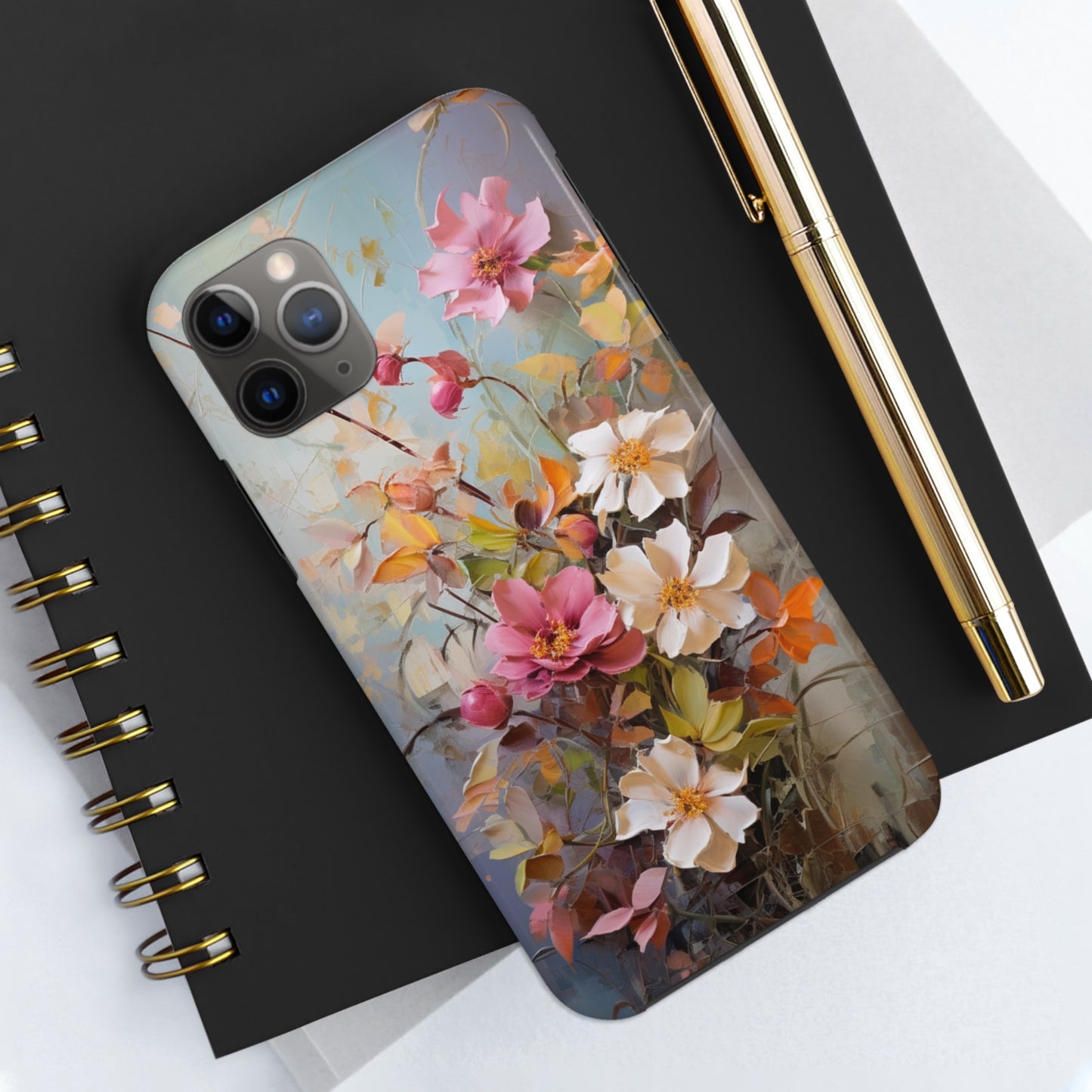 Floral Bliss Tough iPhone Case | Impact Resistant Phone Cover