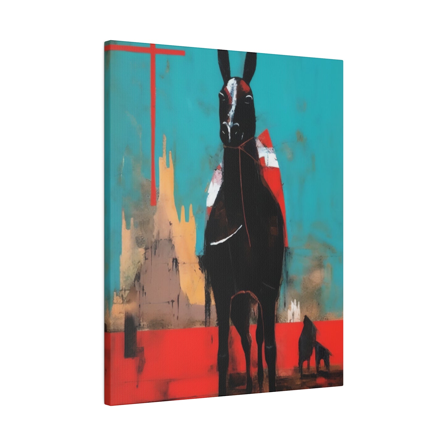 Rocinante Don Quixote's horse Pop Art | Stretched Canvas Print
