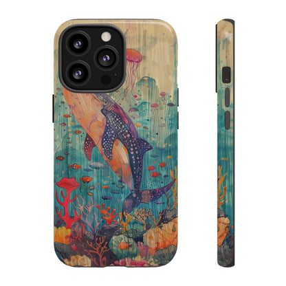 Whale Shark, Turtle, Manta Ray Phone Case