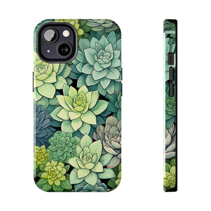 Succulent Desert Cactus Floral iPhone Case | Embrace the Beauty of Arid Elegance