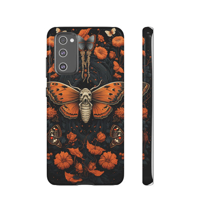 Eerie Elegance Halloween Goth Moth Phone Cover