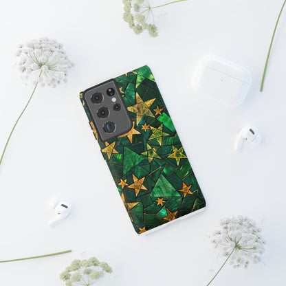 Green Celestial Stained Glass Mosaic Phone Case