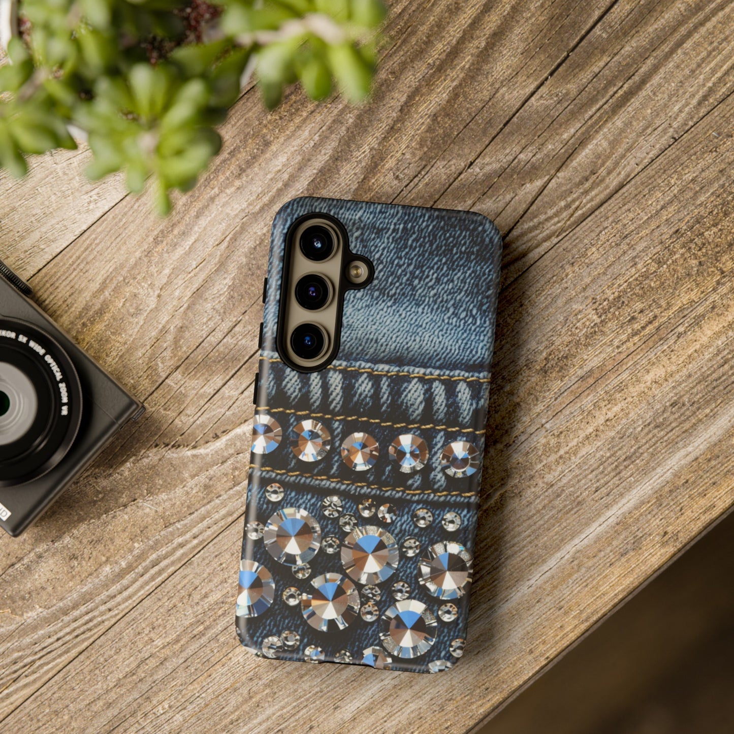 Blue Jean Queen Rhinestone Bling Phone Case