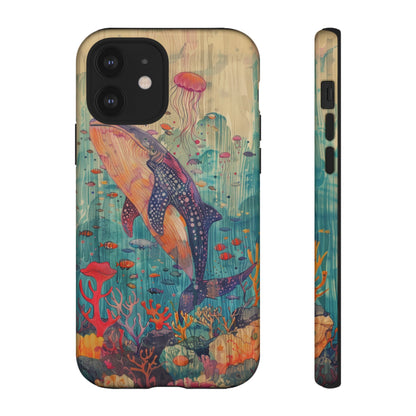 Whale Shark, Turtle, Manta Ray Phone Case