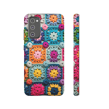 Vintage Crochet Blanket Look Phone Case