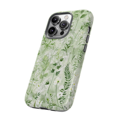 Floral Sage Green Wildflower Phone Case