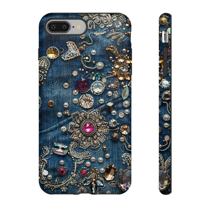 Blue Jean Queen Rhinestone Bling Phone Case