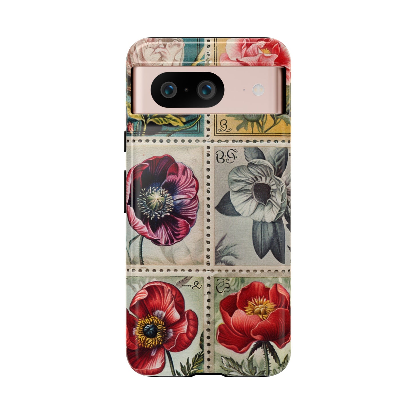 Vintage Floral Stamps Phone Case