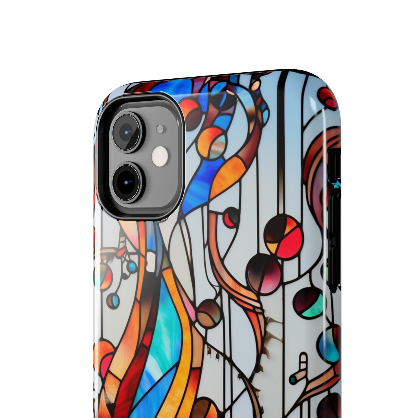 Golden Era Elegance: Art Deco Stained Glass iPhone Case | Vintage Glamour in Modern Protection