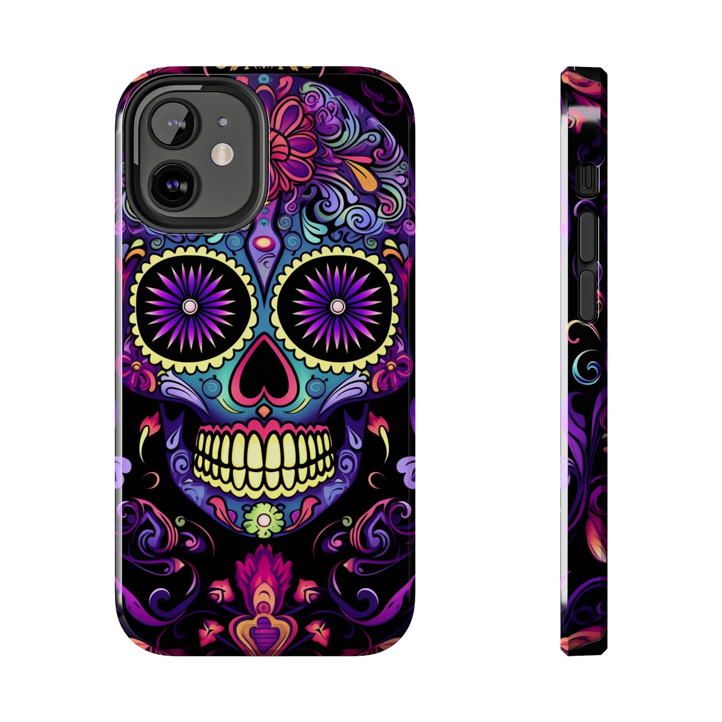 Sugar Skull iPhone Case | Dia de los Muertos Tough Case for iPhone 11, 12, 13