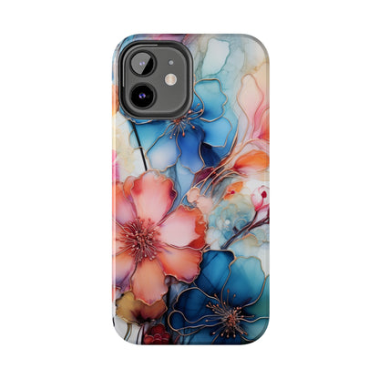 Marbled Watercolor iPhone Case | Embrace the Mesmerizing Multicolor Art