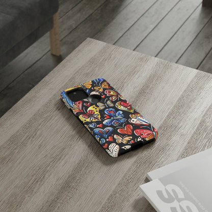 Butterfly Magic Hearts Phone Case