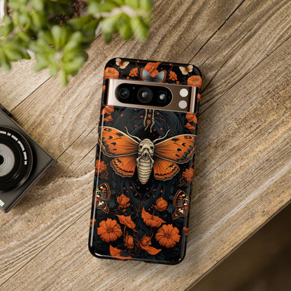 Eerie Elegance Halloween Goth Moth Phone Cover