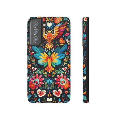 Floral Explosion Magic Hearts Phone Case