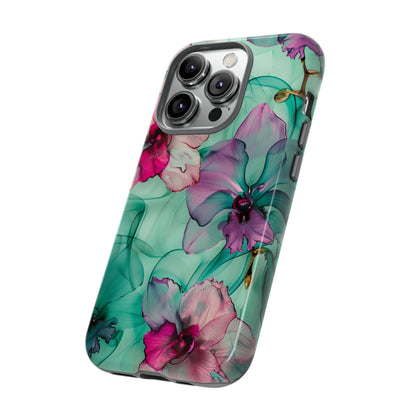 Watercolor Floral Orchids Phone Case