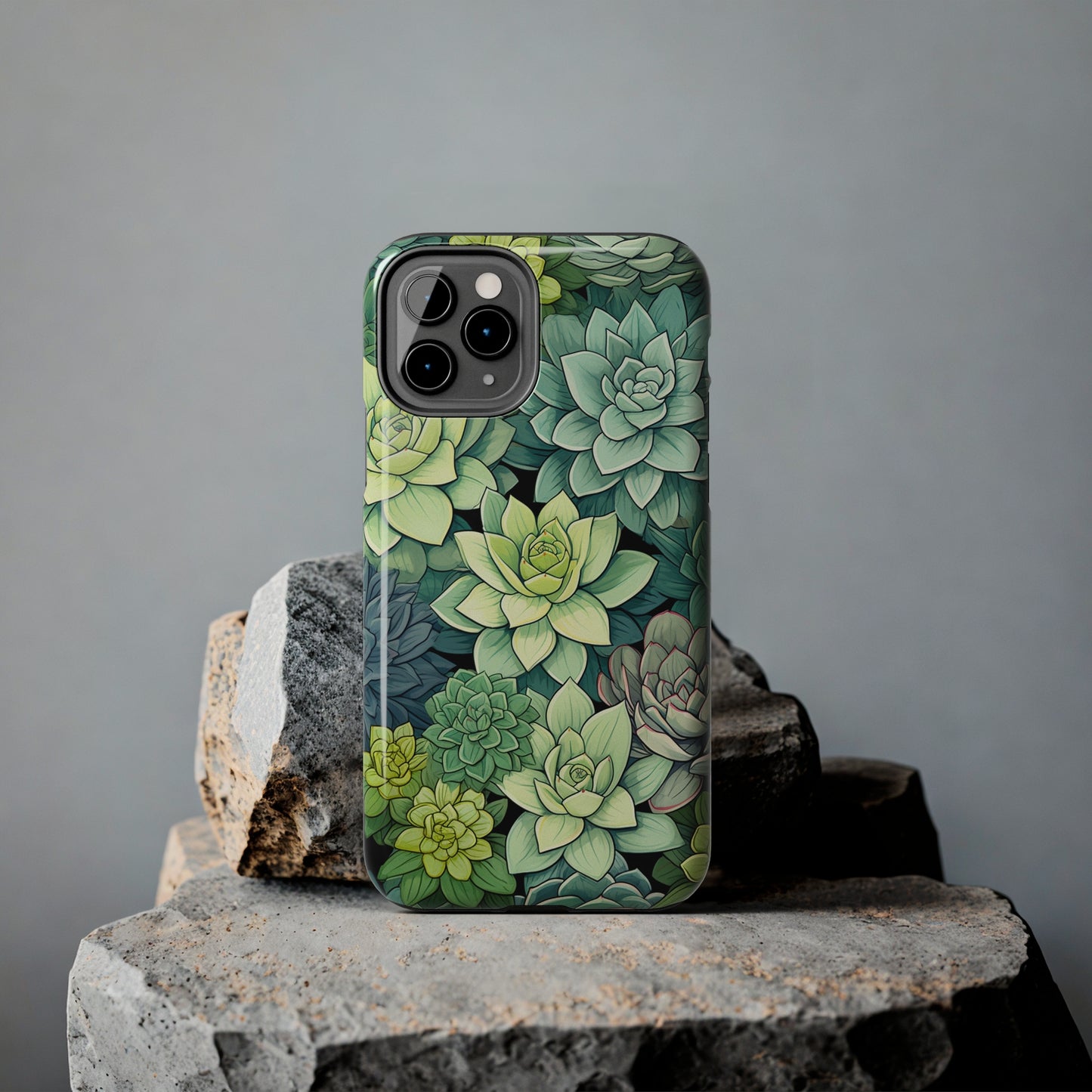 Succulent Desert Cactus Floral iPhone Case | Embrace the Beauty of Arid Elegance