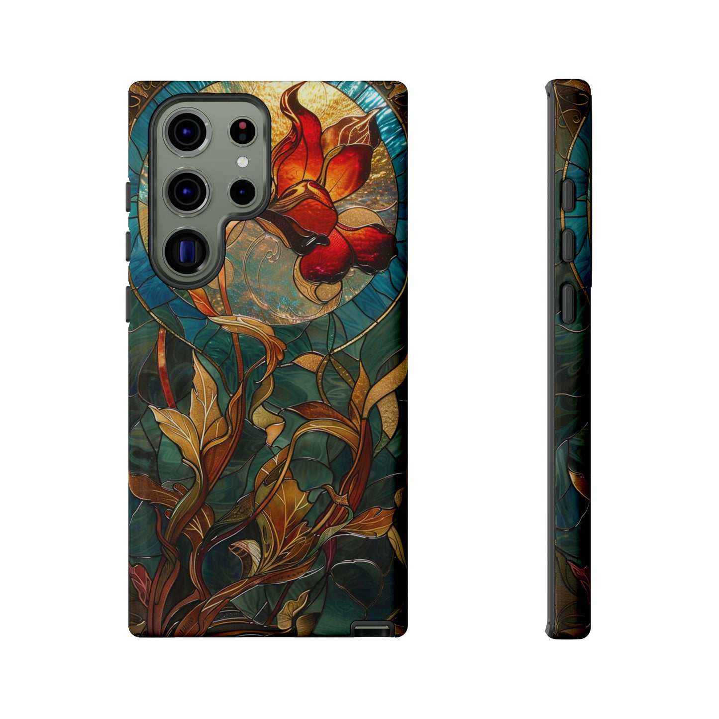 Art Nouveau Floral Full Moon Phone Case