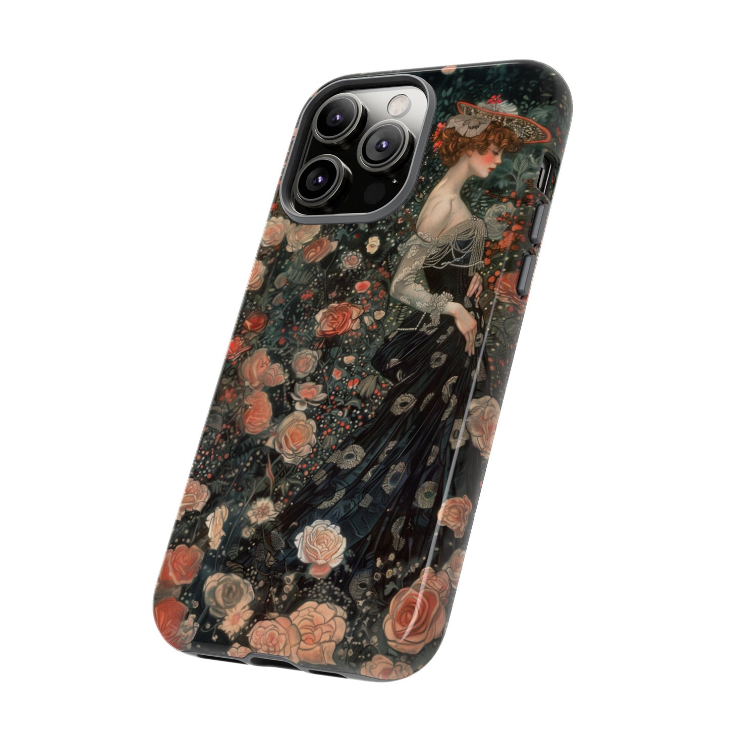 Art Nouveau French Floral Beauty Painting Phone Case