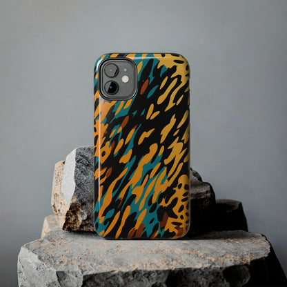 Luxury Leopard & Retro Magic Zebra: The Ultimate Wild Duo iPhone Case