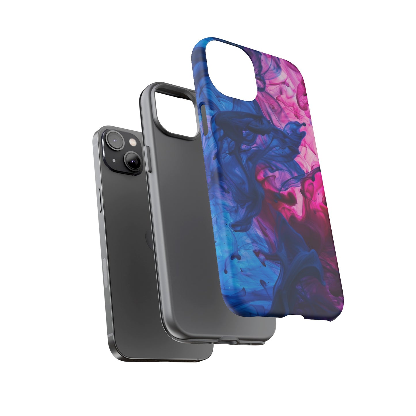 Magenta and Blue Color Explosion Phone Case