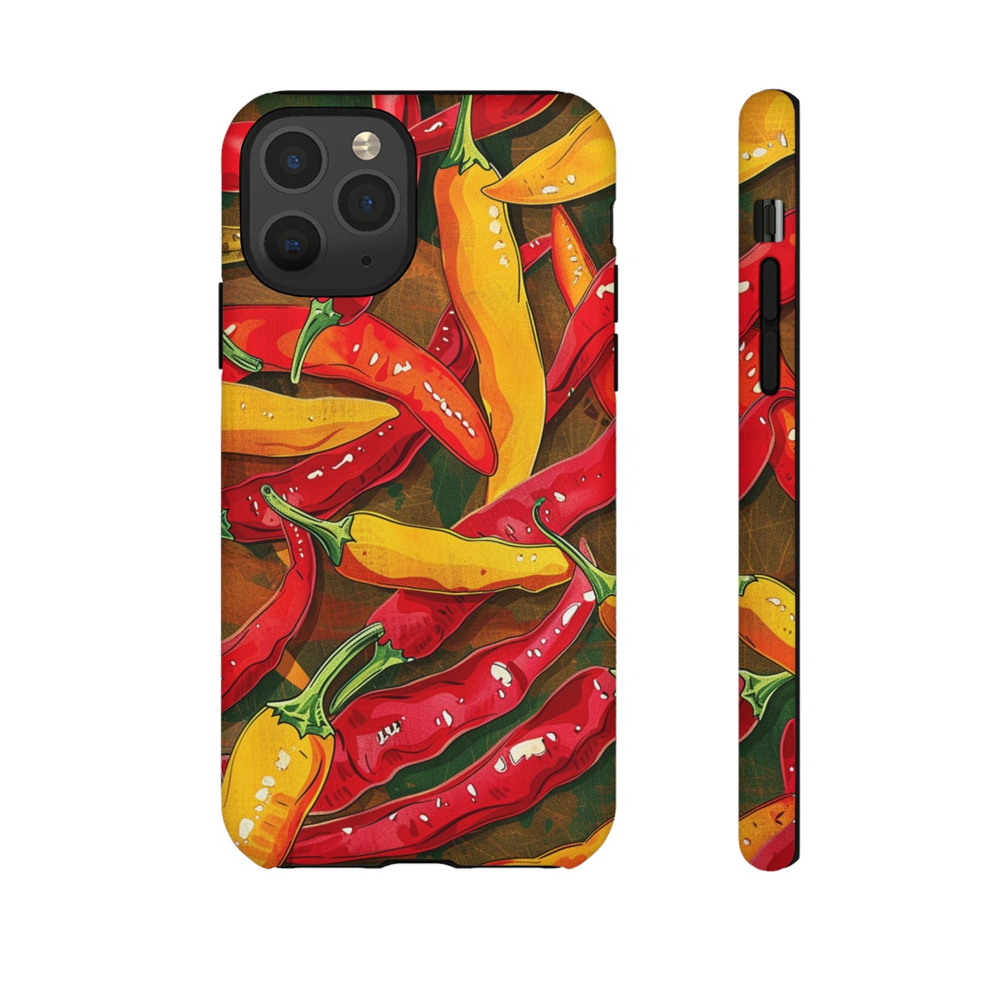 Yellow and Red Chili Peppers Phone Case