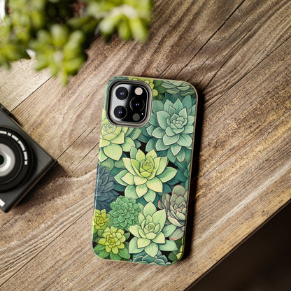 Succulent Desert Cactus Floral iPhone Case | Embrace the Beauty of Arid Elegance