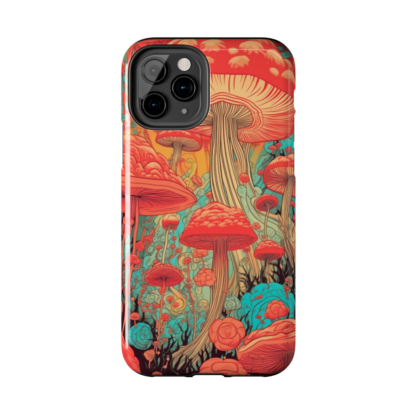 Trippy Magic Mushroom Tough iPhone Case | Embrace the Psychedelic Art