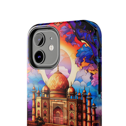 Taj Mahal Silhouette iPhone Case | Royal Elegance for Models 11 through 14 Pro Max