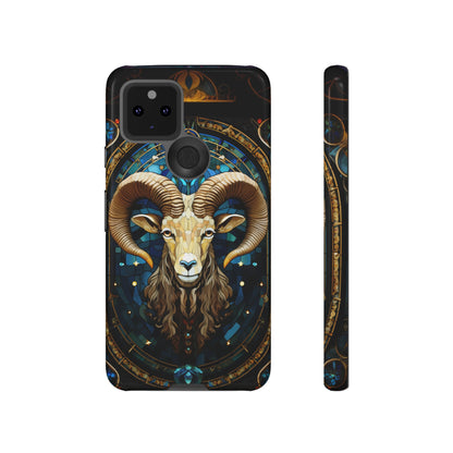 Aries Astrology Stained Glass Design Phone Case