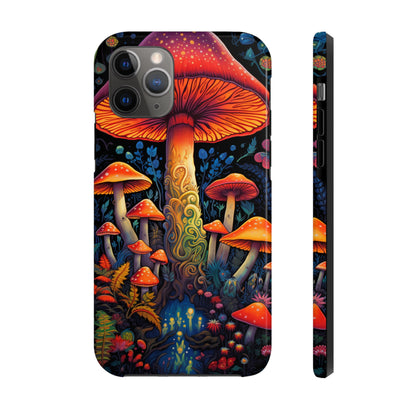 Trippy Magic Mushroom Tough iPhone Case | Psychedelic Art Phone Cover