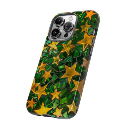 Green Celestial Stained Glass Mosaic Phone Case