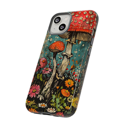 Trippy Magic Mushroom Retro Art Phone Case