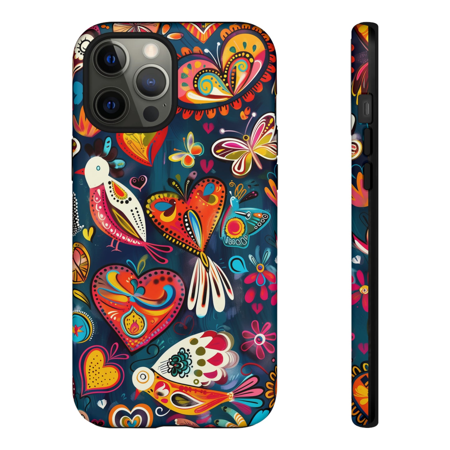 Bright Colorful Mexican Style Mural Painting Phone Case