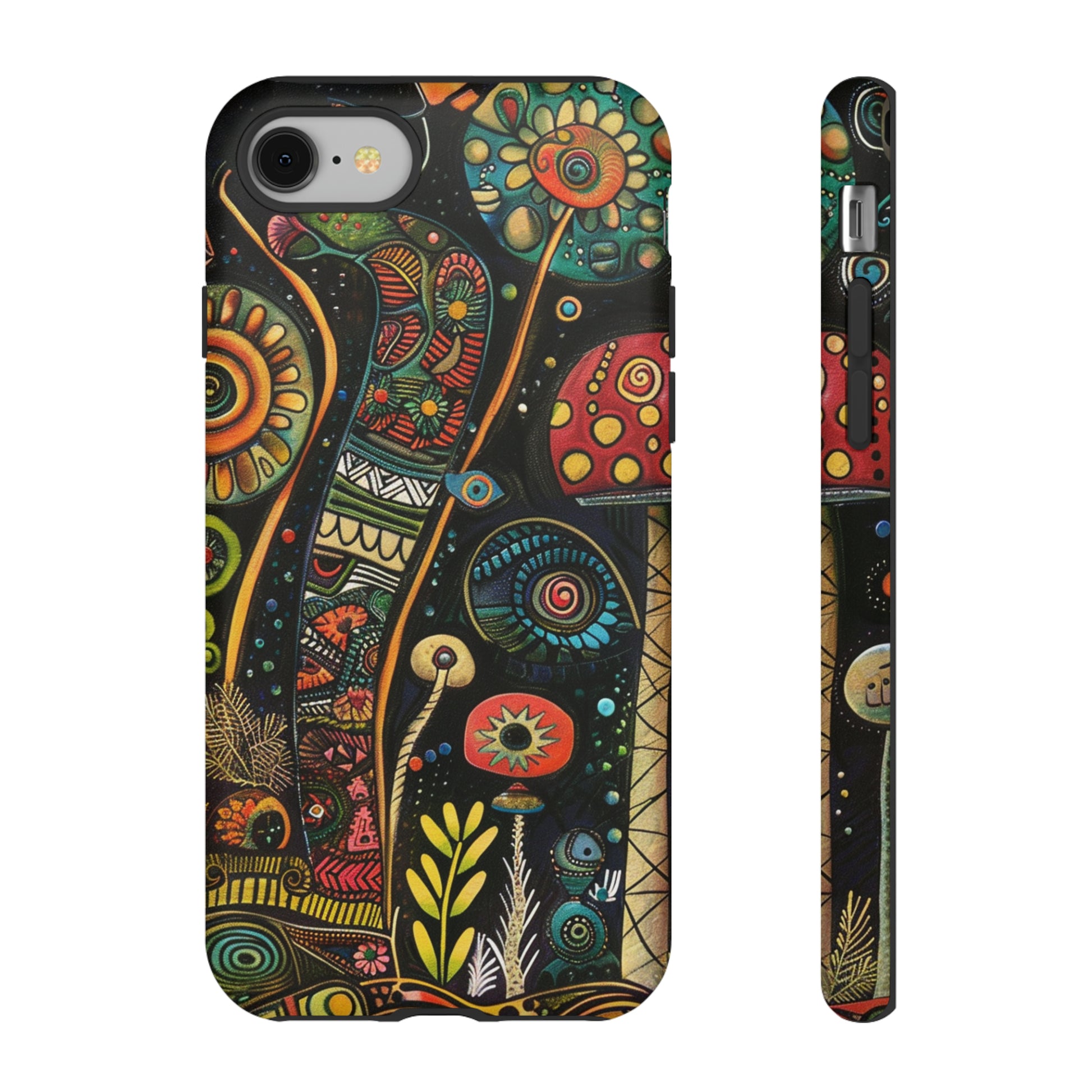 Psychedelic Floral Pattern iPhone Case