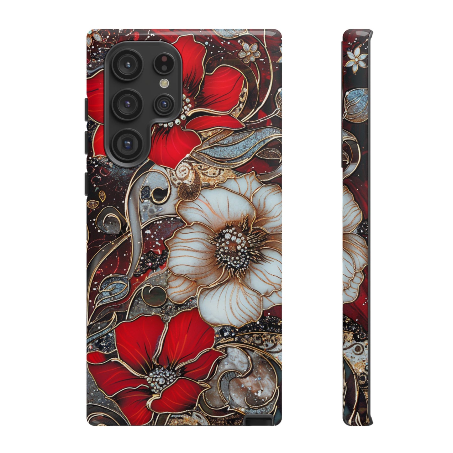 Stained Glass Floral Paisley Explosion Phone Case