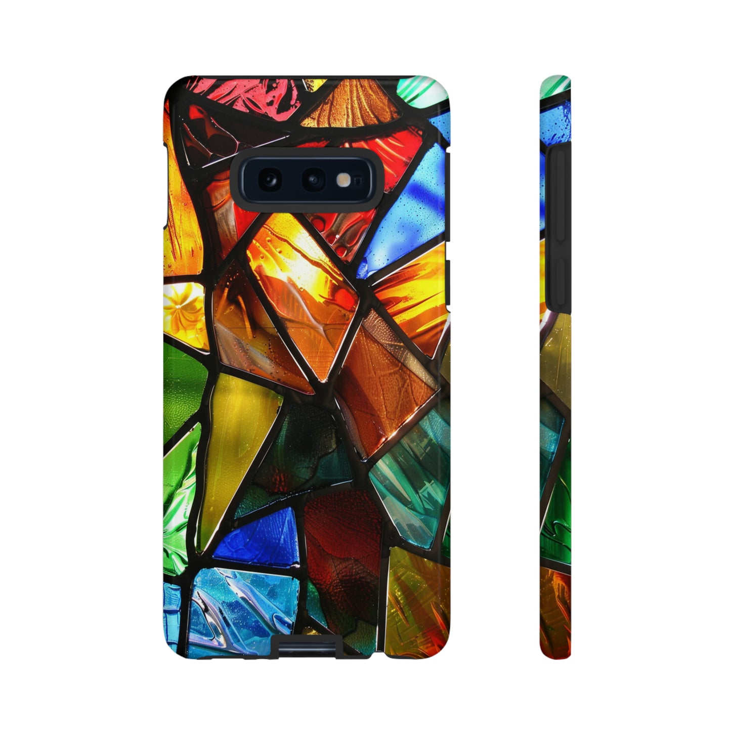 Color Explosion Abstract Stained Glass Phone Case